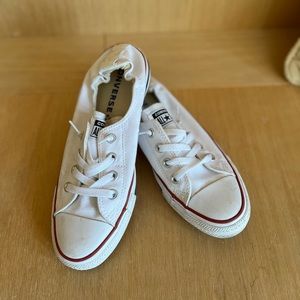 White Converse ~ Size 9
